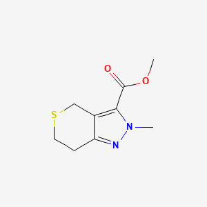 molecular formula C9H12N2O2S B1491638 Methyl 2-methyl-2,4,6,7-tetrahydrothiopyrano[4,3-c]pyrazole-3-carboxylate CAS No. 2098090-73-2