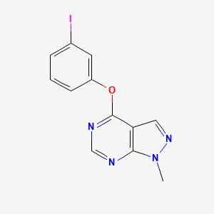 molecular formula C12H9IN4O B14916395 4-(3-iodophenoxy)-1-methyl-1H-pyrazolo[3,4-d]pyrimidine 