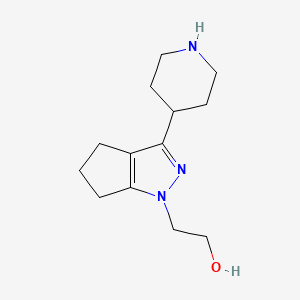 2-(3-(piperidin-4-yl)-5,6-dihydrocyclopenta[c]pyrazol-1(4H)-yl)ethan-1-ol