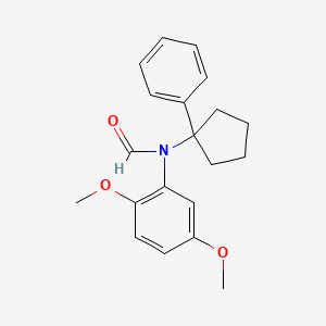 molecular formula C20H23NO3 B14916408 N-(2,5-dimethoxyphenyl)-N-(1-phenylcyclopentyl)formamide 