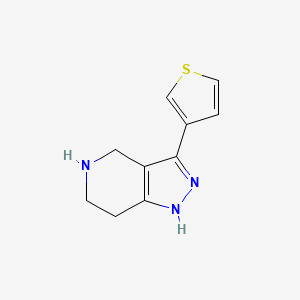 3-(thiophen-3-yl)-4,5,6,7-tetrahydro-1H-pyrazolo[4,3-c]pyridine