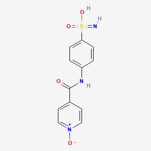 molecular formula C12H11N3O4S B14916426 4-((4-(s-Hydroxysulfonimidoyl)phenyl)carbamoyl)pyridine 1-oxide 