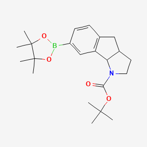 tert-Butyl 7-(4,4,5,5-tetramethyl-1,3,2-dioxaborolan-2-yl)-3,3a,4,8b-tetrahydroindeno[1,2-b]pyrrole-1(2H)-carboxylate