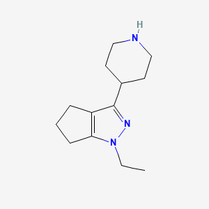 1-Ethyl-3-(piperidin-4-yl)-1,4,5,6-tetrahydrocyclopenta[c]pyrazole