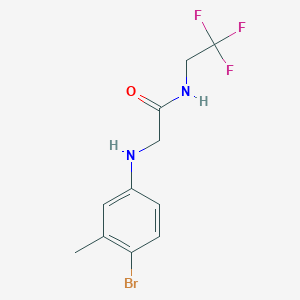 molecular formula C11H12BrF3N2O B14916452 2-((4-Bromo-3-methylphenyl)amino)-N-(2,2,2-trifluoroethyl)acetamide 