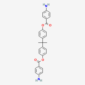 molecular formula C29H26N2O4 B14916462 2,2-Propanediyldi-4,1-phenylene bis(4-aminobenzoate) 