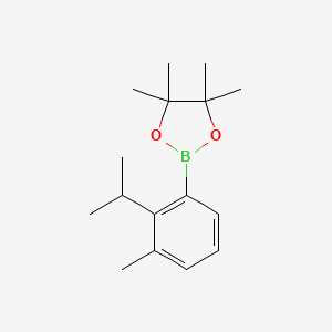 molecular formula C16H25BO2 B14916526 2-(2-Isopropyl-3-methylphenyl)-4,4,5,5-tetramethyl-1,3,2-dioxaborolane 