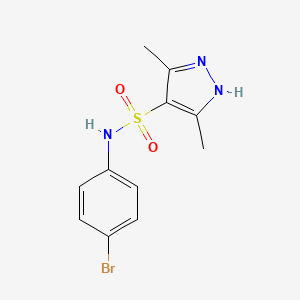 N-(4-bromophenyl)-3,5-dimethyl-1H-pyrazole-4-sulfonamide