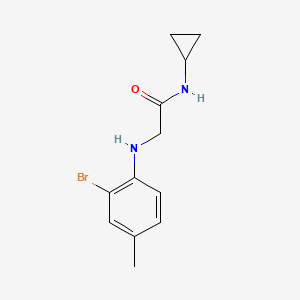 2-((2-Bromo-4-methylphenyl)amino)-N-cyclopropylacetamide