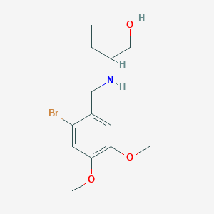 2-((2-Bromo-4,5-dimethoxybenzyl)amino)butan-1-ol