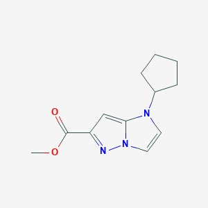 methyl 1-cyclopentyl-1H-imidazo[1,2-b]pyrazole-6-carboxylate