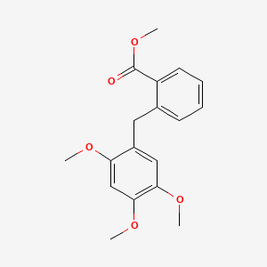 molecular formula C18H20O5 B14916593 Methyl 2-(2,4,5-trimethoxybenzyl)benzoate 