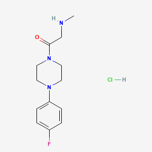 molecular formula C13H19ClFN3O B14916606 1-(4-(4-Fluorophenyl)piperazin-1-yl)-2-(methylamino)ethan-1-one hydrochloride 