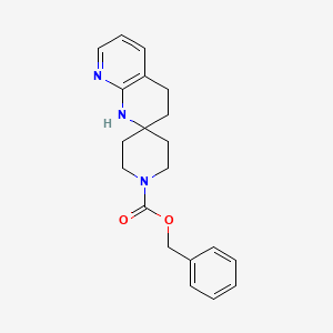 molecular formula C20H23N3O2 B14916610 Benzyl 3',4'-dihydro-1'H-spiro[piperidine-4,2'-[1,8]naphthyridine]-1-carboxylate 