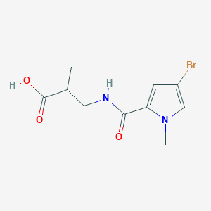 3-(4-Bromo-1-methyl-1h-pyrrole-2-carboxamido)-2-methylpropanoic acid