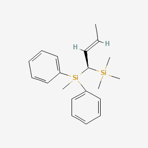 (S,E)-Trimethyl(1-(methyldiphenylsilyl)but-2-en-1-yl)silane