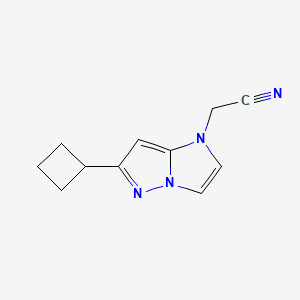 2-(6-cyclobutyl-1H-imidazo[1,2-b]pyrazol-1-yl)acetonitrile
