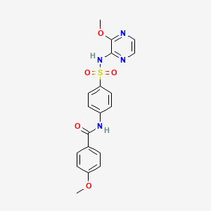 4-Methoxy-N-[4-(3-methoxy-pyrazin-2-ylsulfamoyl)-phenyl]-benzamide