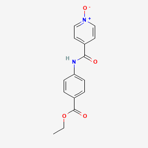 molecular formula C15H14N2O4 B14916649 Ethyl 4-[(1-oxidoisonicotinoyl)amino]benzoate 