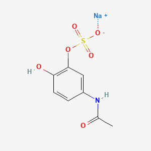 molecular formula C8H8NNaO6S B1491665 Sodium;(5-acetamido-2-hydroxyphenyl) sulfate CAS No. 1798043-20-5