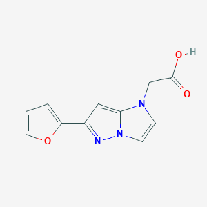 2-(6-(furan-2-yl)-1H-imidazo[1,2-b]pyrazol-1-yl)acetic acid