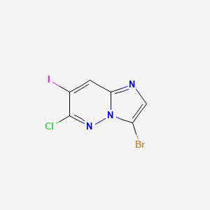 3-Bromo-6-chloro-7-iodoimidazo[1,2-b]pyridazine