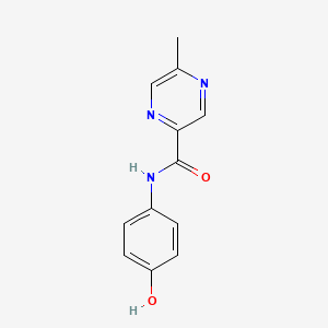 molecular formula C12H11N3O2 B14916671 N-(4-hydroxyphenyl)-5-methylpyrazine-2-carboxamide 