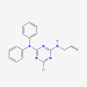 6-chloro-N,N-diphenyl-N'-(prop-2-en-1-yl)-1,3,5-triazine-2,4-diamine