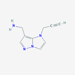 molecular formula C9H10N4 B1491668 (1-(prop-2-yn-1-yl)-1H-imidazo[1,2-b]pyrazol-7-yl)methanamine CAS No. 2091619-06-4