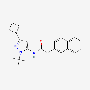 N-(1-(tert-Butyl)-3-cyclobutyl-1H-pyrazol-5-yl)-2-(naphthalen-2-yl)acetamide