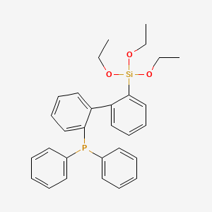 molecular formula C30H33O3PSi B14916714 Diphenyl(2'-(triethoxysilyl)-[1,1'-biphenyl]-2-yl)phosphane 