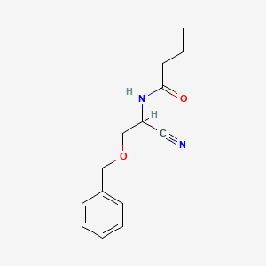 3-Benzyloxy-a-(N-butyryl)-aminopropionitrile