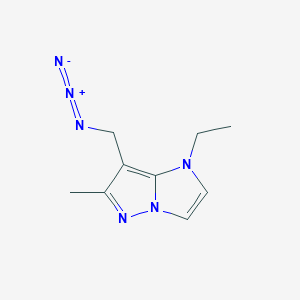 molecular formula C9H12N6 B1491673 7-(azidomethyl)-1-ethyl-6-methyl-1H-imidazo[1,2-b]pyrazole CAS No. 2098140-13-5