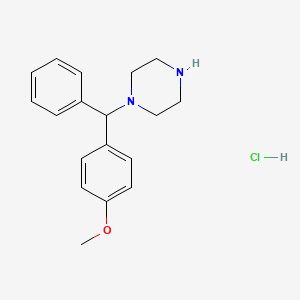 1-((4-Methoxyphenyl)(phenyl)methyl)piperazinehydrochloride