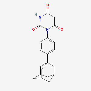 molecular formula C20H22N2O3 B14916764 1-[4-(1-Adamantyl)phenyl]-2,4,6(1H,3H,5H)-pyrimidinetrione 