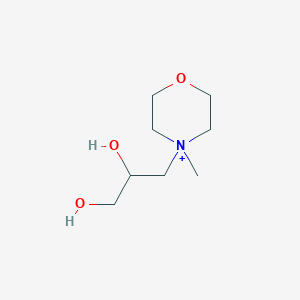 molecular formula C8H18NO3+ B14916775 4-(2,3-Dihydroxypropyl)-4-methylmorpholin-4-ium 