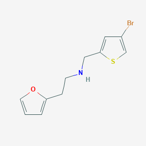 n-((4-Bromothiophen-2-yl)methyl)-2-(furan-2-yl)ethan-1-amine