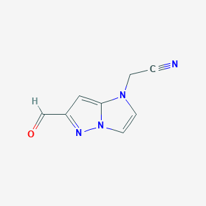 2-(6-formyl-1H-imidazo[1,2-b]pyrazol-1-yl)acetonitrile