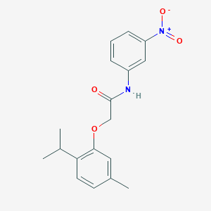 molecular formula C18H20N2O4 B14916787 2-[5-methyl-2-(propan-2-yl)phenoxy]-N-(3-nitrophenyl)acetamide 