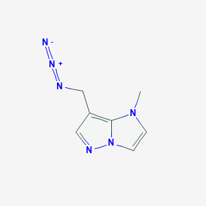 molecular formula C7H8N6 B1491679 7-(azidomethyl)-1-methyl-1H-imidazo[1,2-b]pyrazole CAS No. 2098139-96-7