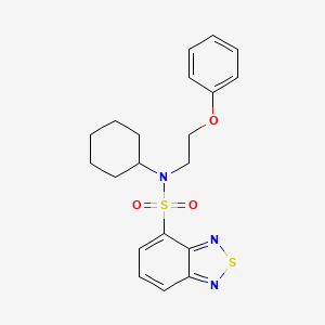 N-cyclohexyl-N-(2-phenoxyethyl)-2,1,3-benzothiadiazole-4-sulfonamide