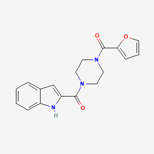 2-furyl-[4-(1H-indole-2-carbonyl)piperazin-1-yl]methanone