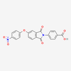 4-[5-(4-nitrophenoxy)-1,3-dioxo-1,3-dihydro-2H-isoindol-2-yl]benzoic acid