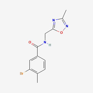 3-Bromo-4-methyl-N-((3-methyl-1,2,4-oxadiazol-5-yl)methyl)benzamide