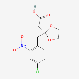 2-(2-(4-Chloro-2-nitrobenzyl)-1,3-dioxolan-2-yl)acetic acid