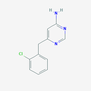 6-[(2-Chlorophenyl)methyl]pyrimidin-4-amine