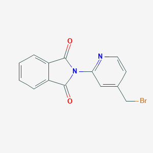 molecular formula C14H9BrN2O2 B149169 2-(4-(溴甲基)吡啶-2-基)异吲哚啉-1,3-二酮 CAS No. 135995-35-6