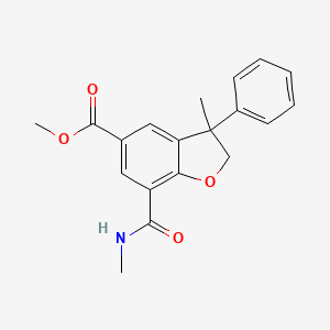 Methyl 3-methyl-7-(methylcarbamoyl)-3-phenyl-2,3-dihydrobenzofuran-5-carboxylate