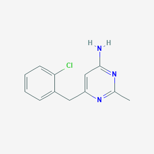 6-[(2-Chlorophenyl)methyl]-2-methylpyrimidin-4-amine