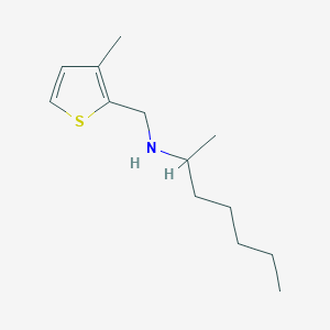 molecular formula C13H23NS B14916929 n-((3-Methylthiophen-2-yl)methyl)heptan-2-amine 